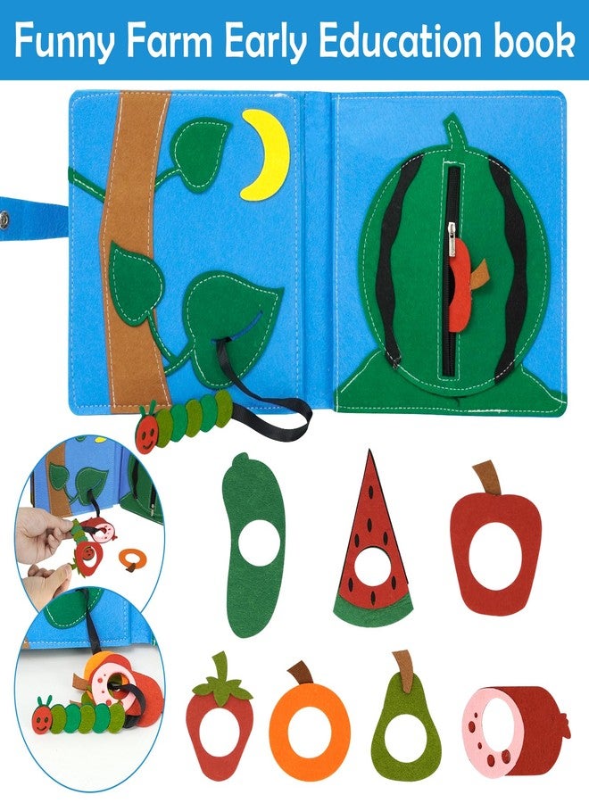 AIXMEET Montessori Busy Book, Felt Quiet Book for Baby, Preschool Early Learning Educational Toys for Kids Age 3 4 5 6 Years, Develops Fine Motor Skills,Toddlers Activities Toy for Airplane Car Travel - Image 4